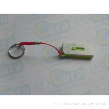 CaraUSB custom color mini-push style plastic USB Flash drives gifts personalized wholesale cheap memory sticks